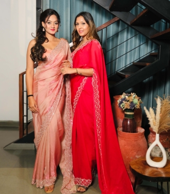 Anamika Saree (Pastel Pink)